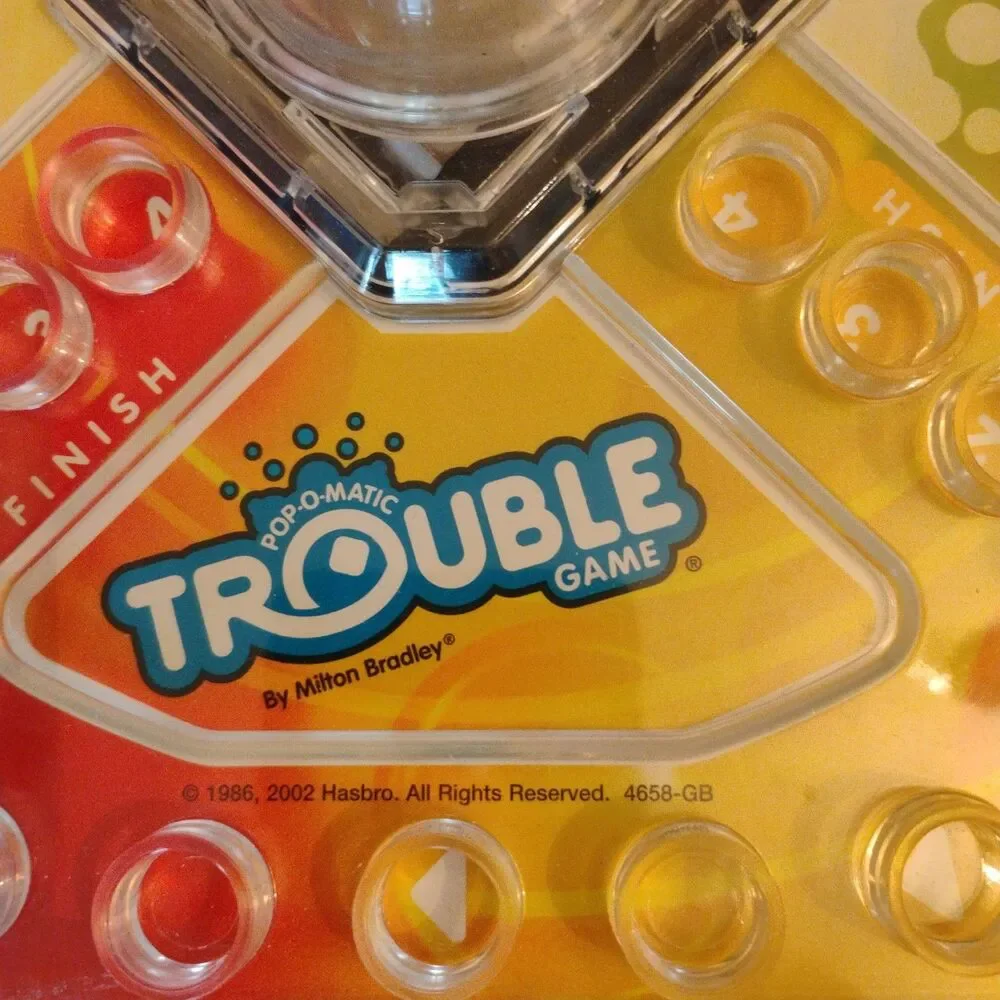 Vintage Trouble 2002 Pop O Matic Board Game BOARD ONLY No Pieces